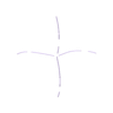 CreaseShadow4.stl Fichier STL gratuit Trèfle à quatre feuilles/Shamrock Mono et Multicolore・Design à télécharger et à imprimer en 3D