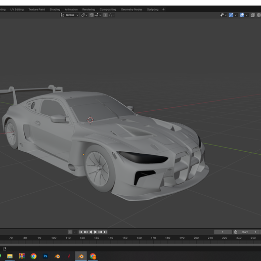 🚗 BMW M4 GT3 EVO・ OBJ File for 3D printing・Cults