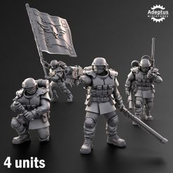 1.jpg 3D-Datei Kommando Truppe. Ultima-Truppen. Kaiserliche Garde・Vorlage für 3D-Druck zum herunterladen
