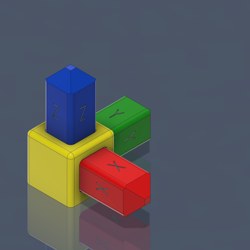 💻 XYZ Orientation tool・Free STL File for 3D printing and CNC