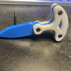 pushdagger1.png Archivo OBJ Daga de empuje para defensa personal・Objeto imprimible en 3D para descargar