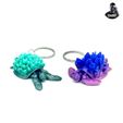 IMG_25581.jpg Crystal Turtle Keychain - Flexi Fin - Articulated - Print in place - No supports