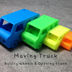 2.png Download free STL file Moving Truck • 3D printer design, Eunny