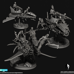 2022_02_All_Shuttles.png 3D file Raiding Shuttles - Cursed Elves・3D print model to download
