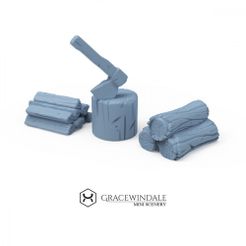 1000X1000-Gracewindale-firewood.jpg STL file Firewood・3D printer model to download