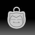 snorlax-keychain-2.jpg POKEMON MUNCHLAX AND SNORLAX HEAD KEYCHAIN (EASY PRINT NO SUPPORTS)