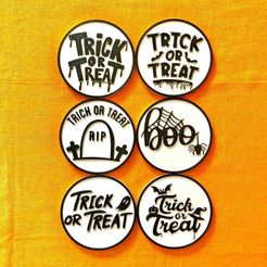 376427714_968099420919391_7877790082492478576_n.jpg Fichier STL Kit Halloween Coaster 2・Objet imprimable en 3D à télécharger