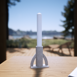 Imagen23_001.png Файл STL Подсвечник - Канделябр・Модель 3D-принтера для скачивания