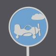 aeroplane.jpg Baby Shower Cupcake Topper - aeroplane