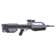 3.png BR55 - Anniversary Battle Rifle - Halo - Printable 3d model - STL + CAD bundle - Commercial Use