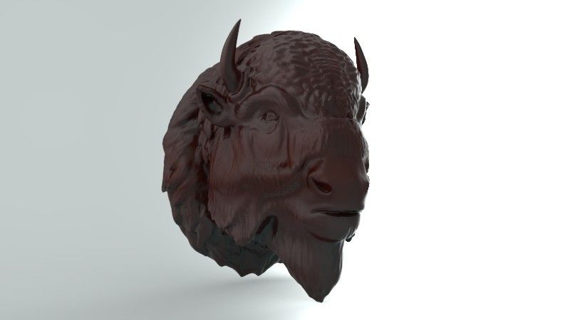 3.jpg Archivo OBJ búfalo bisonte americano・Modelo de impresión 3D para descargar, saeedpeyda
