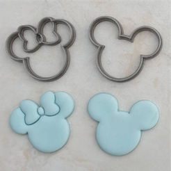 Heads.png Fichier STL Découpeurs de têtes Mickey et Minnie・Modèle à imprimer en 3D à télécharger