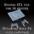 PC-kit_sony-ps.jpg Miniature dollhouse Sony PlayStation with gamepads