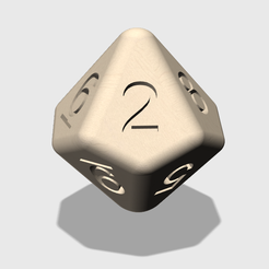 Capture-dé.PNG Free STL file 10-sided die, d10, decahedral・3D printer model to download, Sebho