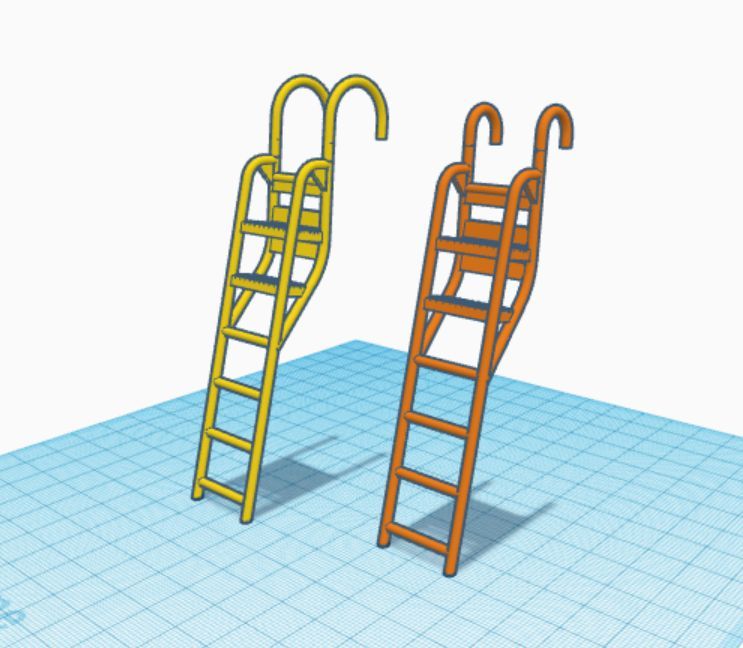 X-Wing-Ladder-both-versions.jpg STL-Datei X-Wing-Leiter aus dem Buch von Boba Fett für 3,75・3D-druckbares Modell zum Herunterladen, kcb277