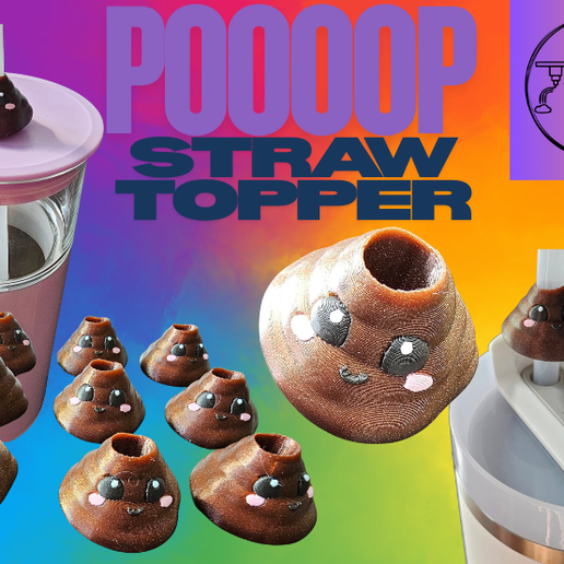 poop-straw-topper.png Poooooooooop Strohhalm-Topper