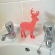 Deer-At-Sink.jpg Christmas Deer Soap Mold