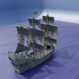 PirateGalley-2.jpg Pirate Galley 28 MM Tabletop Terrain