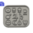 STL00254-1.png Solar System Symbols Silicone Mold Tray