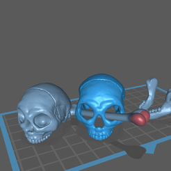 2022-03-12.png Download STL file skull and bone • Template to 3D print, Janusz