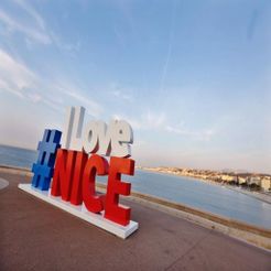 ilovenice.jpg Free 3D file I Love NICE (emblematic sculpture of the city of Nice in France)・3D printing design to download