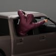 3DG-0003.jpg Gangster man in hoodie shooting gun leaning out the window of the car
