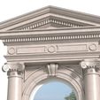 3ddd3.jpg Classic facade with pediment 3D model