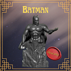Batman(1).png STL-Datei Batman Büste herunterladen • Objekt für 3D-Drucker, Zelgiust3DArt