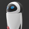 ALEXA_ECHO__DOT_5_EVA_WALL-E.jpg 2 em 1 Suporte Alexa Echo Dot 4a e 5a Geração Eva -Wall-e Pixar + BONUS