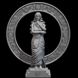 Virgo_01.png Virgo Zodiac Greek Woman Sculpture 3D print model