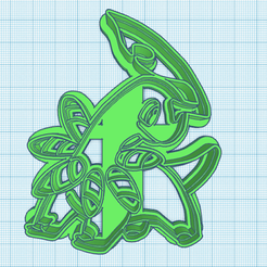 153-Bayleef.png STL file Pokemon: Bayleef Cookie Cutter・Model to download and 3D print