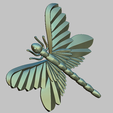 DRAGONFLY 3.png Dragonfly 3d Relief STL file