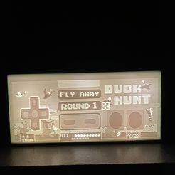 C36D0DAF-4911-4B9E-8A95-B66E1D750808.jpeg STL file NES Duck hunt night light box・3D printer model to download