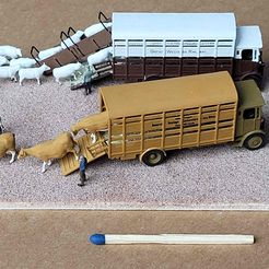 _03.jpg Free STL file C&D - Thornycroft JJ Livestock carrier (1-148)・3D printer design to download