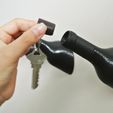 bottle_3.jpg STL-Datei Wine bottle shaped hook・Modell für 3D-Drucker zum Herunterladen