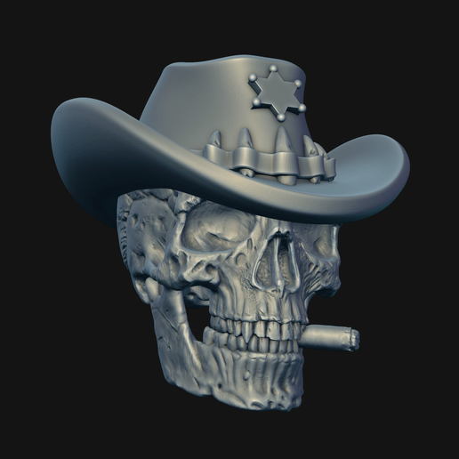 Skull Sheriff 3D model