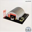 DOME-003.jpg STL file Mini garage diorama for 1/64 scale diecasts - Model 005 - STEEL DOME・3D print design to download