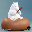 Polar_Render_AZ3DDOJO_002.jpg Ice Bear STL for 3D Printing