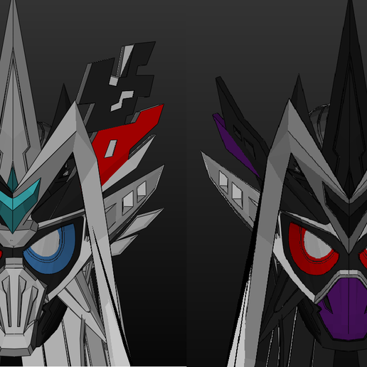 🖨️ Kamen Rider Genm Musou & Hyper Fumetsu・ 3D File for ・Cults