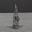 concrete-pilars3.png war games terrain broken concrete pillars 3D print model