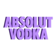Absolut_Vodka_Full.stl ABSOLUT VODKA WALL ART 2D