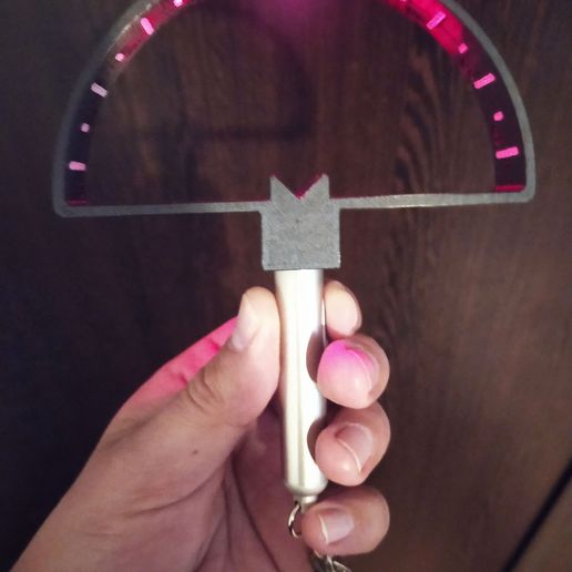 STL file Laser knife sharpening angle meter (goniometer, protractor