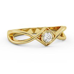13.jpg STL file Cross Promise Engagement Ring・Model to download and 3D print