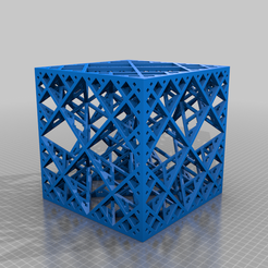 Cube_Lattice_01.png Free 3D file Diamond Lattice Cube・3D printer design to download