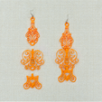 download-16.png Free STL file Lace Earrings・Object to download and to 3D print