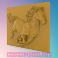 2.png Running horse,3D MODEL STL FILE FOR CNC ROUTER LASER & 3D PRINTER