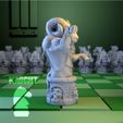 Chess-Natu4r-knight-side.jpg 2x Chess Set Cyborgs vs. Nature