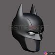 02.jpg Batman Helmet-The Batman 2021-Robert Pattinson-DC comic Fan Art 3D print model