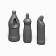 5.jpg 1/12 And 1/6 Scale Miniature Cleaning Bottle Set (8 piece) for Dollhouses and Miniature Projects (commercial license)