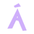 A_ACENT.stl Letters and Numbers POKEMON (2 colors) Letters and Numbers | Logo